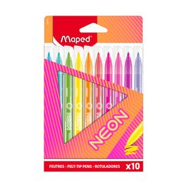 Maped Feutre de coloriage NEON, étui carton de 10
