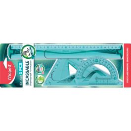Maped Kit de géométrie Flex, incassable, 3 pièces