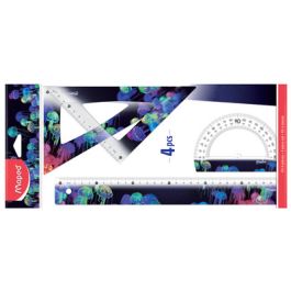 Maped Kit de géometrie DEEPSEA PARADISE, 4 pièces