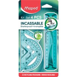 Maped mini kit de géométrie Flex, incassable, 4 pièces