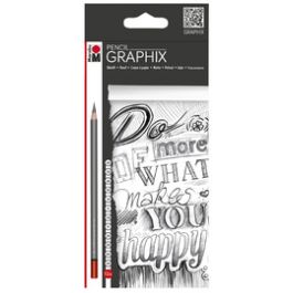 Marabu Crayon de papier "GRAPHIX", étui de 12 en carton,