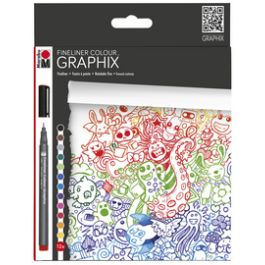 Marabu Feutre fin COLOUR GRAPHIX, "DOODLE SUPREME", par 12