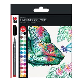 Marabu Fineliner COLOUR GRAPHIX HYPNOTIZE, étui carton de 24