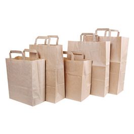 NATURE Star Sac en papier Strong, 320 x 170 x 440 mm, brun