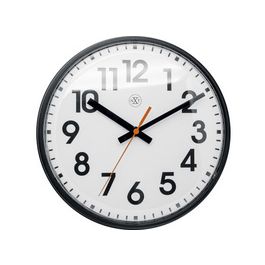 NEXTIME Horloge murale à quartz NXT, diamètre: 260 mm, noir