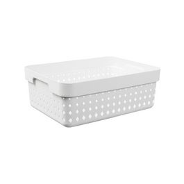 NHG Bac de rangement SEOUL BASKET M, PP, blanc
