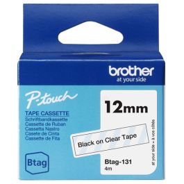 Ruban cassette d'origine BTAG131 Brother - noir, transparent