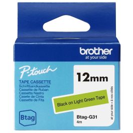 Ruban cassette d'origine BTAGG31 Brother - noir, vert clair