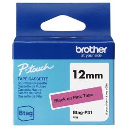 Ruban cassette d'origine BTAGP31 Brother - noir, rose