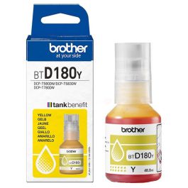 Bouteille d'encre d'origine BTD180Y Brother - jaune