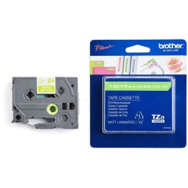 Ruban cassette d'origine TZEMQG35 Brother - vert, blanc