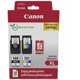 Cartouches d'origine 3712C008 / PG-560XL+CL-561XL Canon - multipack 2 couleurs : noire, multicouleur
