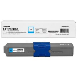 Toner d'origine 6B000000557 / T-FC 26 SC 6K Toshiba - cyan