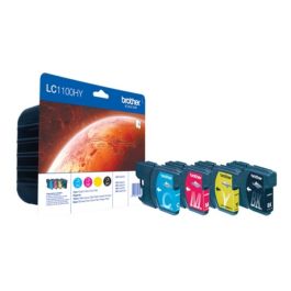 Cartouches d'origine LC1100HYVALBPDR Brother - multipack 4 couleurs : noire, cyan, magenta, jaune