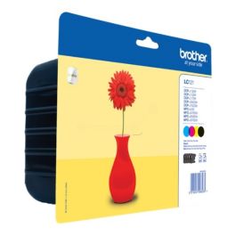 Cartouches d'origine LC121VALBP Brother - multipack 4 couleurs : noire, cyan, magenta, jaune