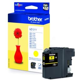 Cartouche d'origine LC121Y Brother - jaune