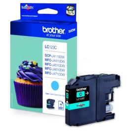 Cartouche d'origine LC123C Brother - cyan