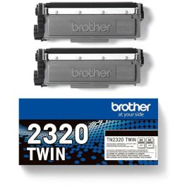 Toner d'origine TN2320TWIN Brother - noir - pack de 2