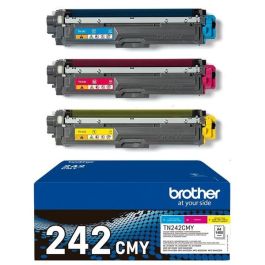 Toners d'origine TN242CMY Brother - multipack 3 couleurs : cyan, magenta, jaune