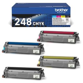 Toners d'origine TN248CMYK Brother - multipack 4 couleurs : noir, cyan, magenta, jaune