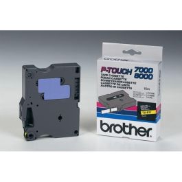 Ruban cassette d'origine TX611 Brother - noir, jaune