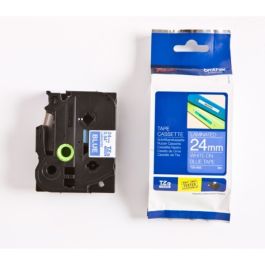 Ruban cassette d'origine TZE555 Brother - bleu, blanc