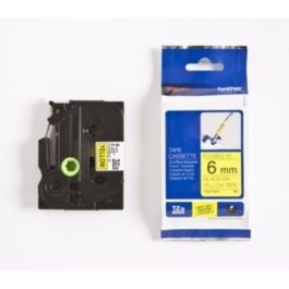 Ruban cassette d'origine TZEFX611 Brother - noir, jaune