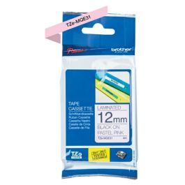 Ruban cassette d'origine TZEMQE31 Brother - noir, rose