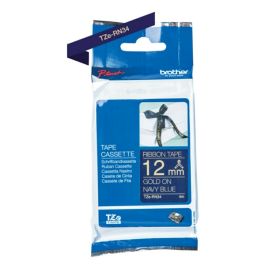Ruban cassette d'origine TZERN34 Brother - bleu, or