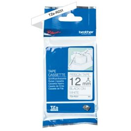 Ruban cassette d'origine TZER231 Brother - noir, blanc