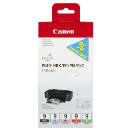 Cartouches d'origine 1033B013 / PGI-9 Canon - multipack 5 couleurs : noire, cyan photo, rouge, verte
