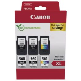 Cartouches d'origine 3712C009 / PG-560XL+CL-561XL Canon - multipack 3 couleurs : noire, multicouleur
