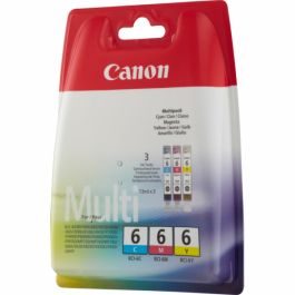 Cartouches d'origine 4706A022 / BCI-6 Canon - multipack 3 couleurs : cyan, magenta, jaune
