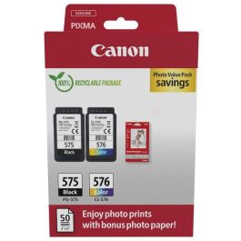 Cartouches d'origine 5438C004 / PG-575/CL-576 Canon - multipack 2 couleurs : noire, multicouleur