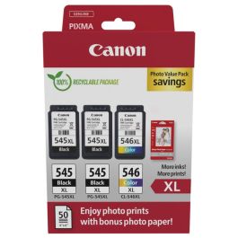 Cartouches d'origine 8286B015 / PG-545XL+CL-546XL Canon - multipack 2 couleurs : noire, multicouleur