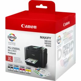 Cartouches d'origine 9254B004 / PGI-2500 XLBKCMY Canon - multipack 4 couleurs : noire, cyan, magenta, jaune