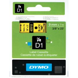 Ruban cassette d'origine 40918 / S0720730 Dymo - noir, jaune
