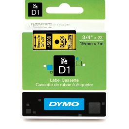 Ruban cassette d'origine 45808 / S0720880 Dymo - noir, jaune