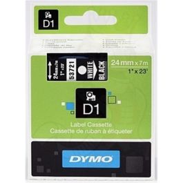 Ruban cassette d'origine 53721 / S0721010 Dymo - noir, blanc