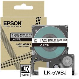 Ruban cassette d'origine C53S672063 / LK-5WBJ Epson - noir, blanc