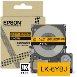 Ruban cassette d'origine C53S672076 / LK-6YBJ Epson - noir, jaune