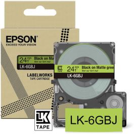 Ruban cassette d'origine C53S672079 / LK-6GBJ Epson - noir, transparent