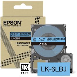 Ruban cassette d'origine C53S672082 / LK-6LBJ Epson - noir, bleu