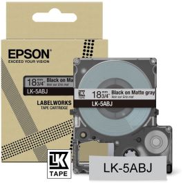 Ruban cassette d'origine C53S672087 / LK-5ABJ Epson - noir, gris