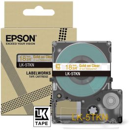 Ruban cassette d'origine C53S672097 / LK-5TKN Epson - transparent, or