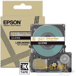 Ruban cassette d'origine C53S672098 / LK-6TKN Epson - transparent, or