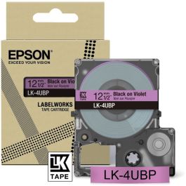 Ruban cassette d'origine C53S672101 / LK-4UBP Epson - noir, violet