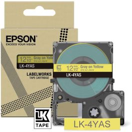 Ruban cassette d'origine C53S672104 / LK-4YAS Epson - gris, jaune