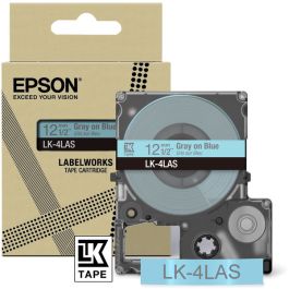 Ruban cassette d'origine C53S672106 / LK-4LAS Epson - gris, bleu