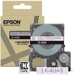 Ruban cassette d'origine C53S672107 / LK-4UAS Epson - gris, violet